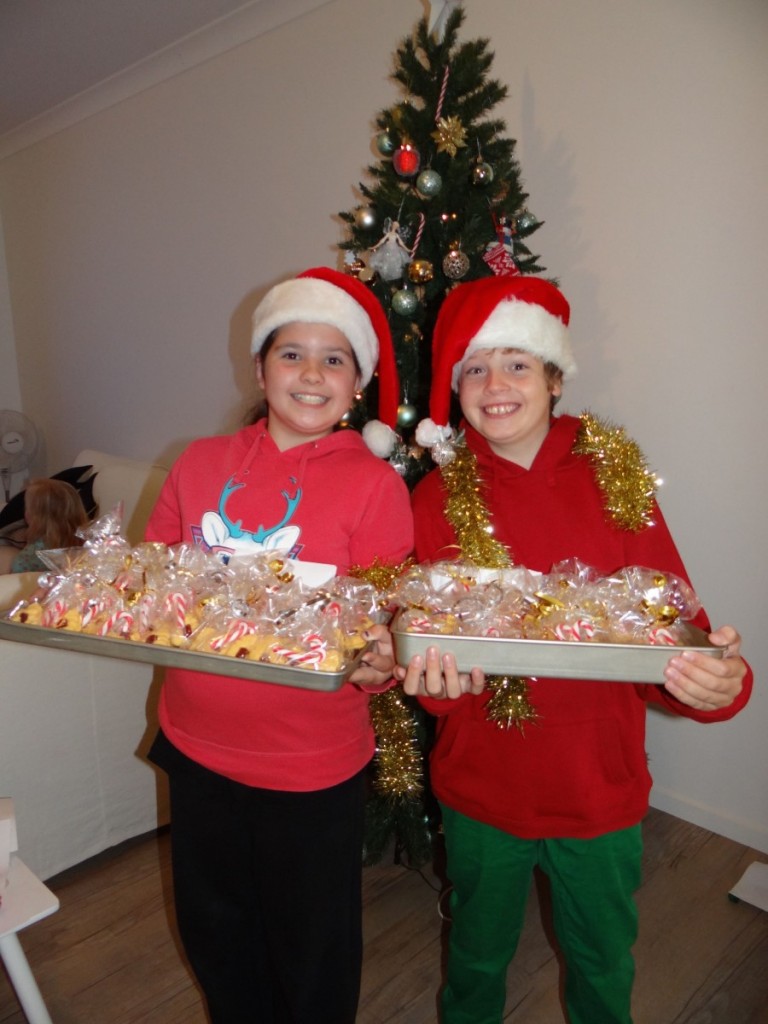 Giving Christmas Cookies